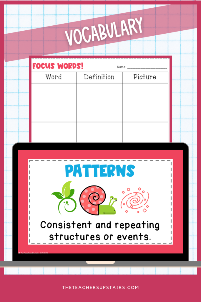 Crosscutting-concepts definitions and vocabulary worksheet