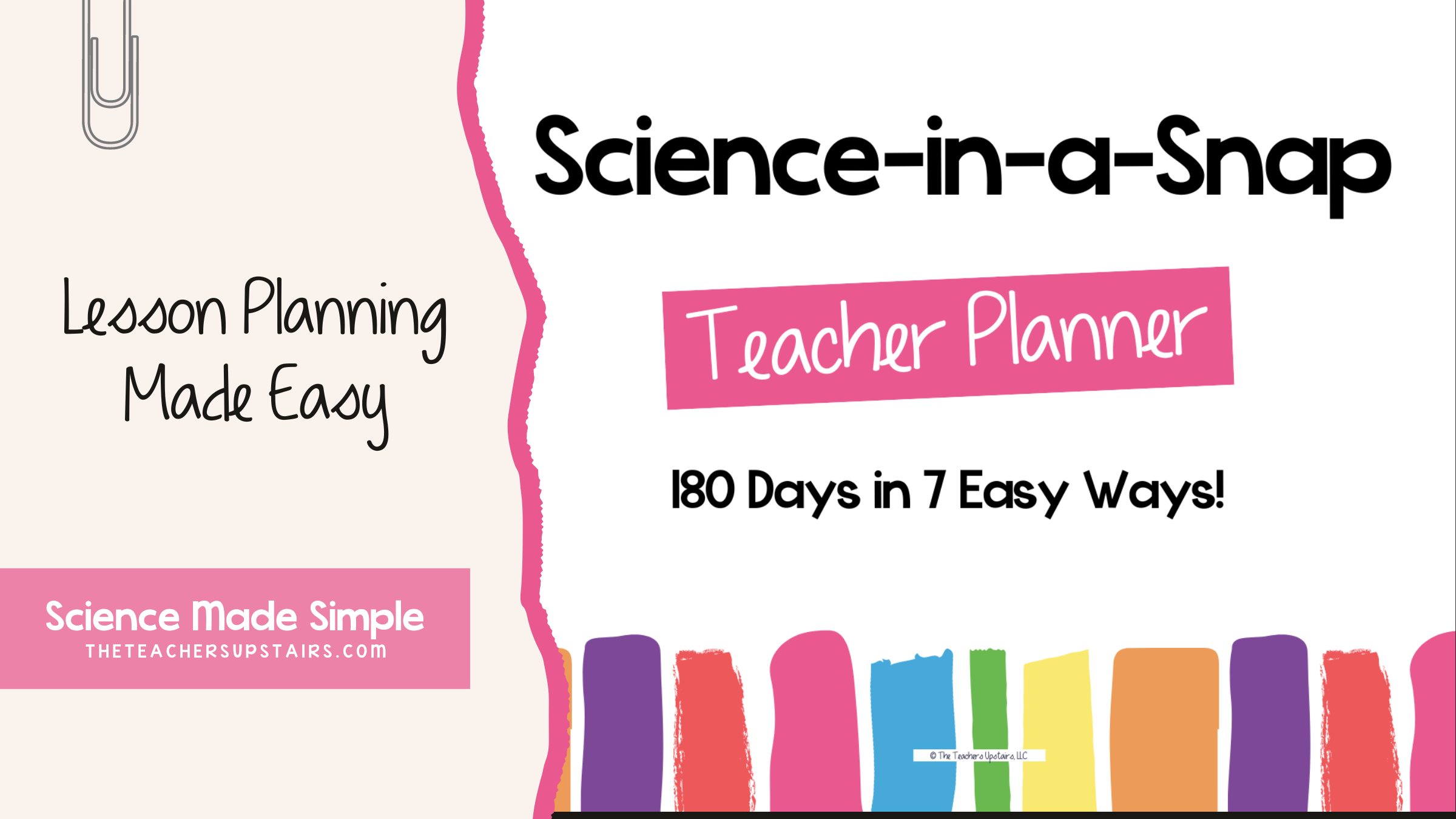Title of the Blog Post, Science-in-a-Snap Teacher Planner 2023 2024