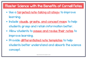 5 Easy Ways To Use Science Cornell Notes In Middle School